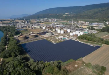 Switzerland’s largest solar park inaugurated at the Cressier refinery